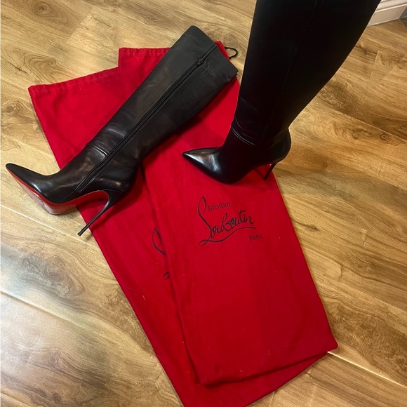 CHRISTIAN LOUBOUTIN Leather Boots in Black 6.5 - Picture 6 of 7